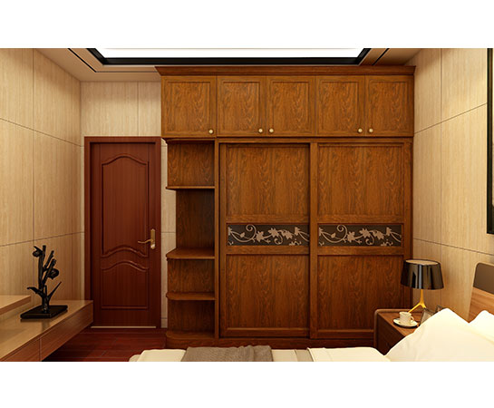 全鋁衣柜-02（風格：中式；顏色：金橡）