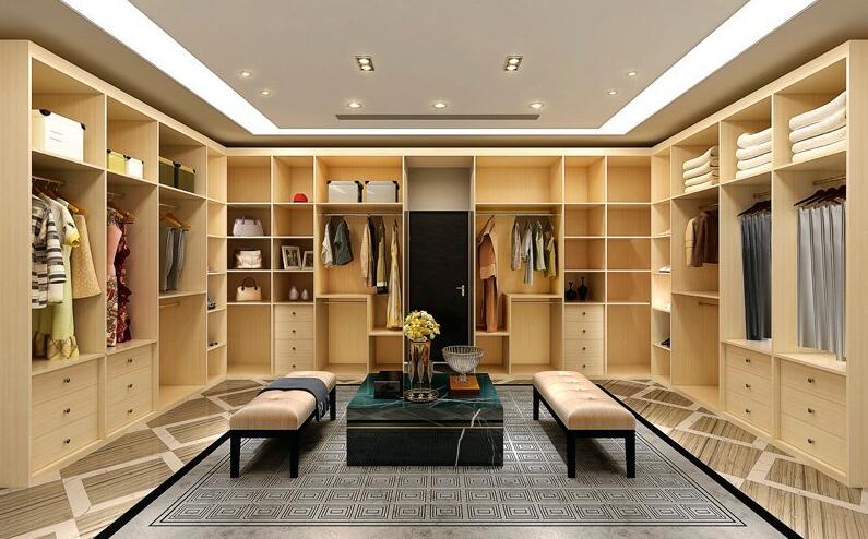 全鋁衣帽間-01（風格：現代；顏色：楓木）